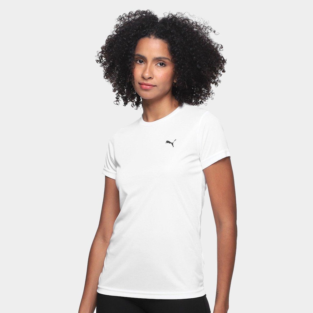 Camiseta Puma Logo Poly Feminina
