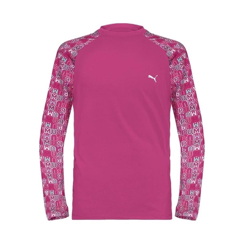 Camiseta Puma Manga Longa Estampada Proteção Solar UV50+ Infantil
