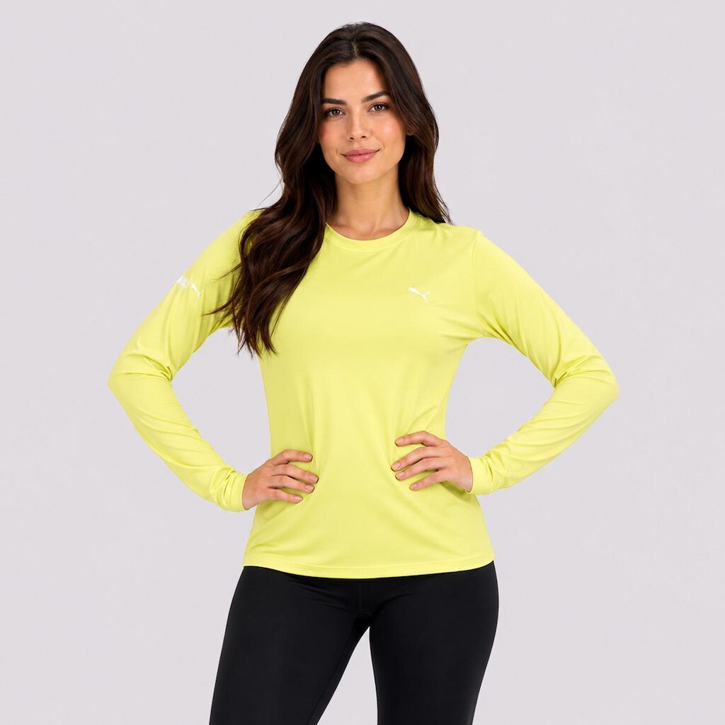 Camiseta Puma Manga Longa UV50+ Feminino