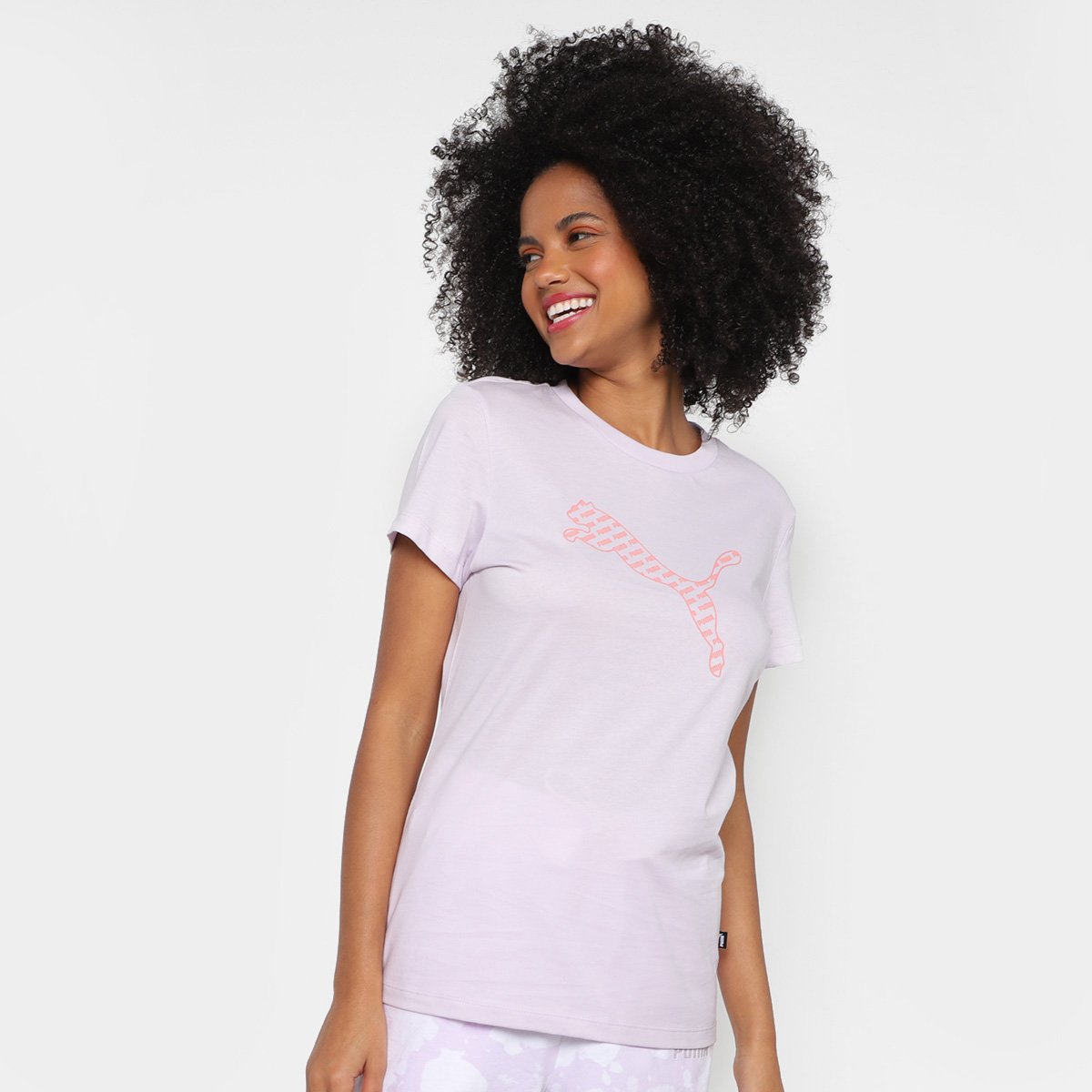 Menor preço em Camiseta Puma Power Graphic Feminina - Lilás