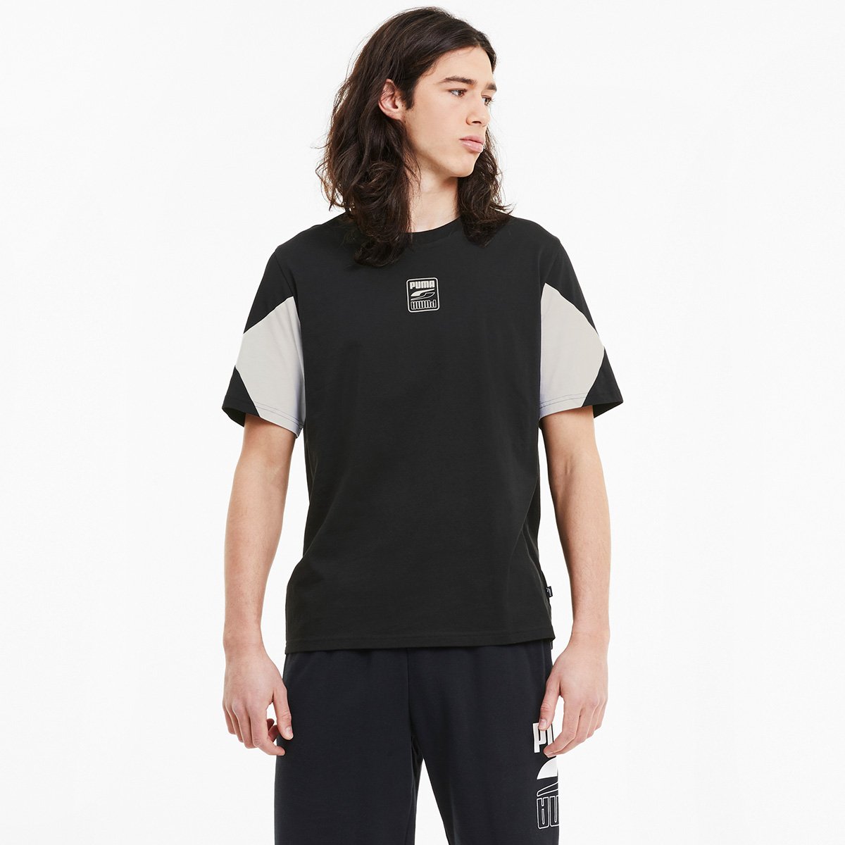 Camiseta Puma Rebel Advanced Masculina - Preto Menor preço em Camiseta Puma Rebel Advanced Masculina - Preto