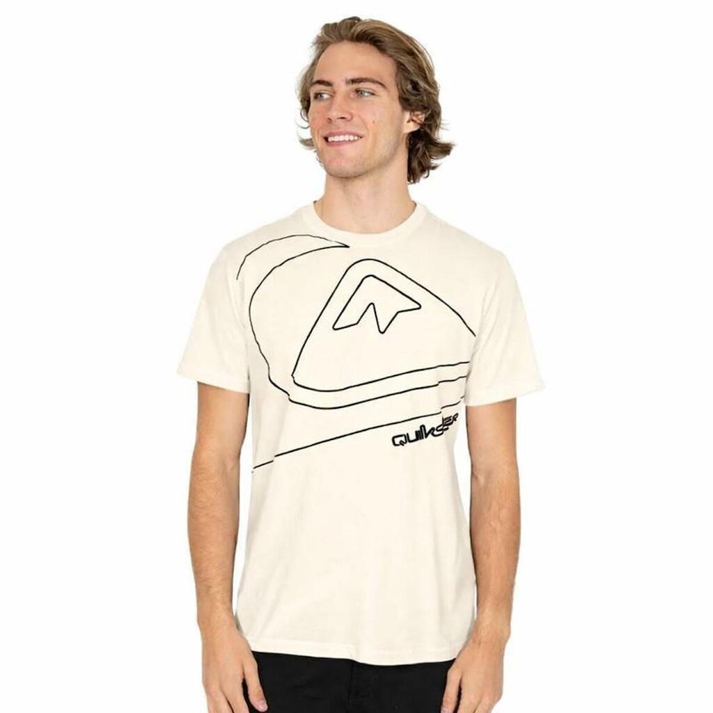 Camiseta Quiksilver Big New Tour Off White