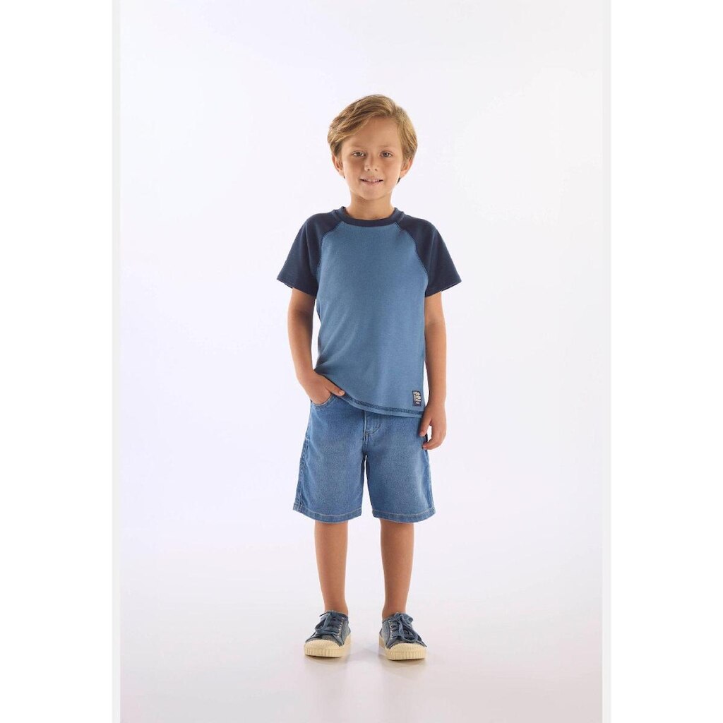 Camiseta Raglan em Suedine Infantil Up Baby