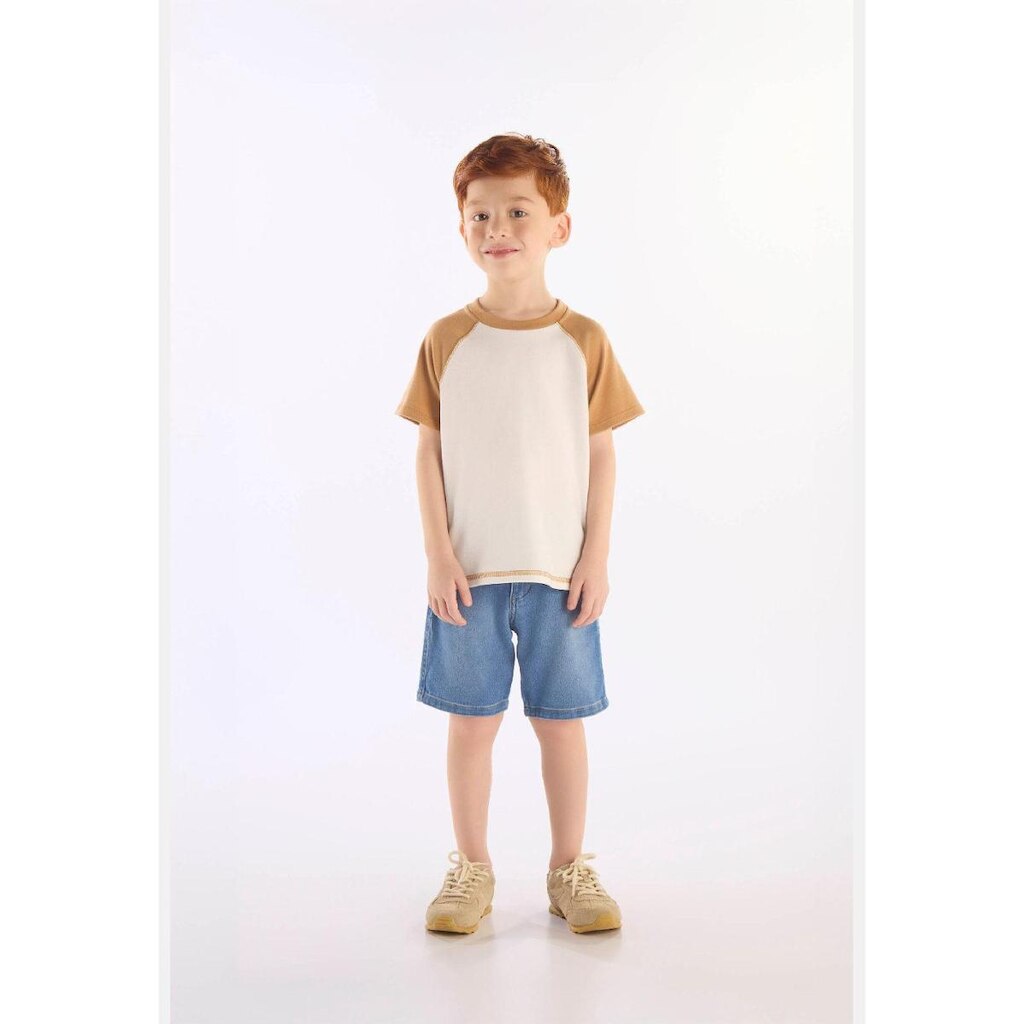 Camiseta Raglan em Suedine Infantil Up Baby