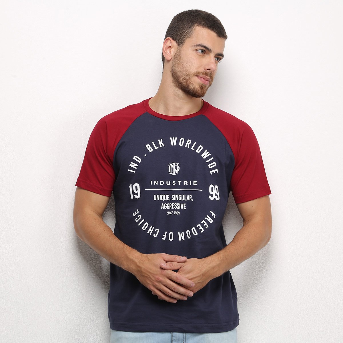 Camiseta Raglan Industrie Masculina - Marinho é ruim? Camiseta Raglan Industrie Masculina - Marinho é boa?