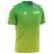 Camiseta Raglan Unissex Corrida Gradiente Tie Dye Verde Amarelo - Verde