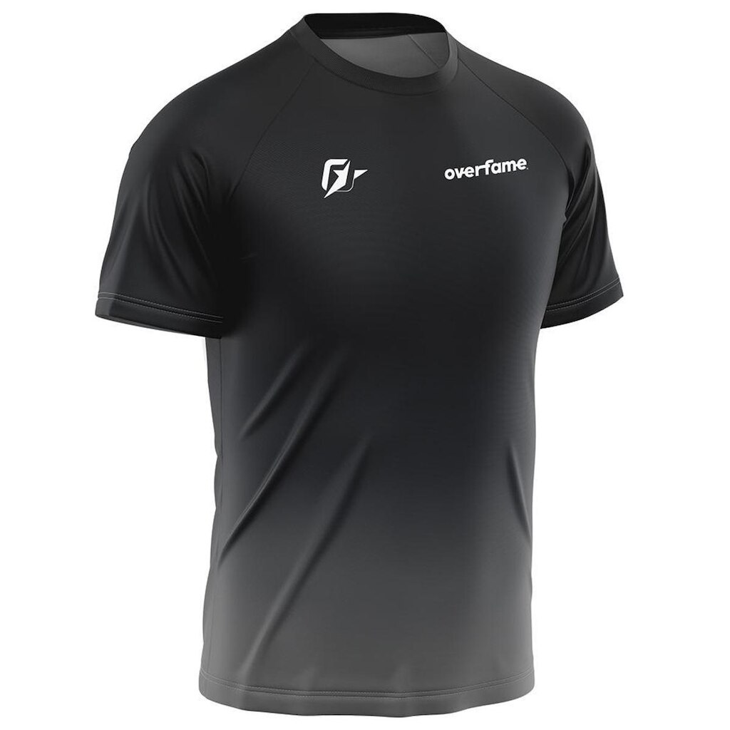 Camiseta Raglan Unissex OverFame Gradiente Tie Dye Preto Black
