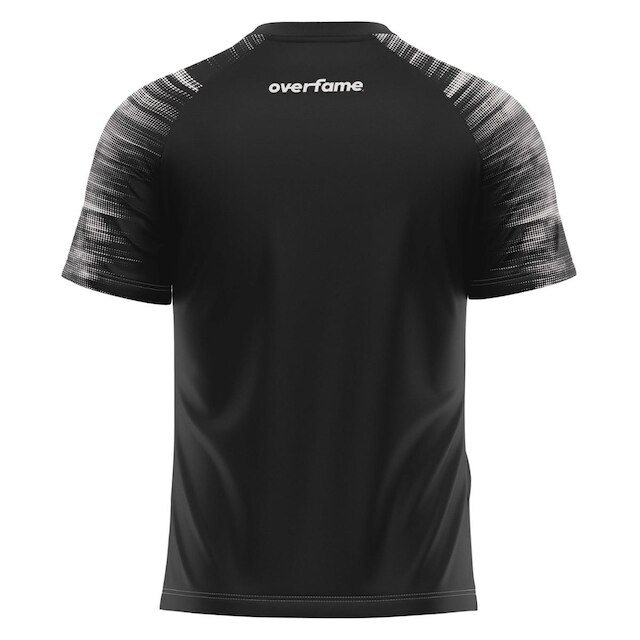Camiseta Raglan Unissex Pilates Tecnodots Preto Cinza