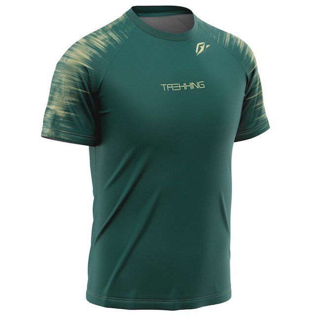 Camiseta Raglan Unissex Trekking Tecnodots Verde