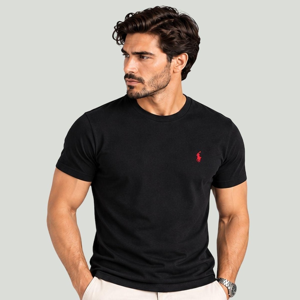 Camiseta Ralph Lauren Básica Slim