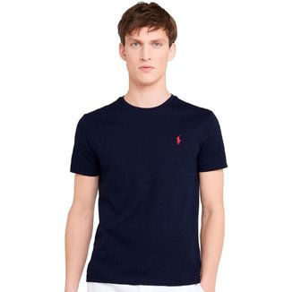 Camiseta Ralph Lauren Custom Fit Azul Marinho