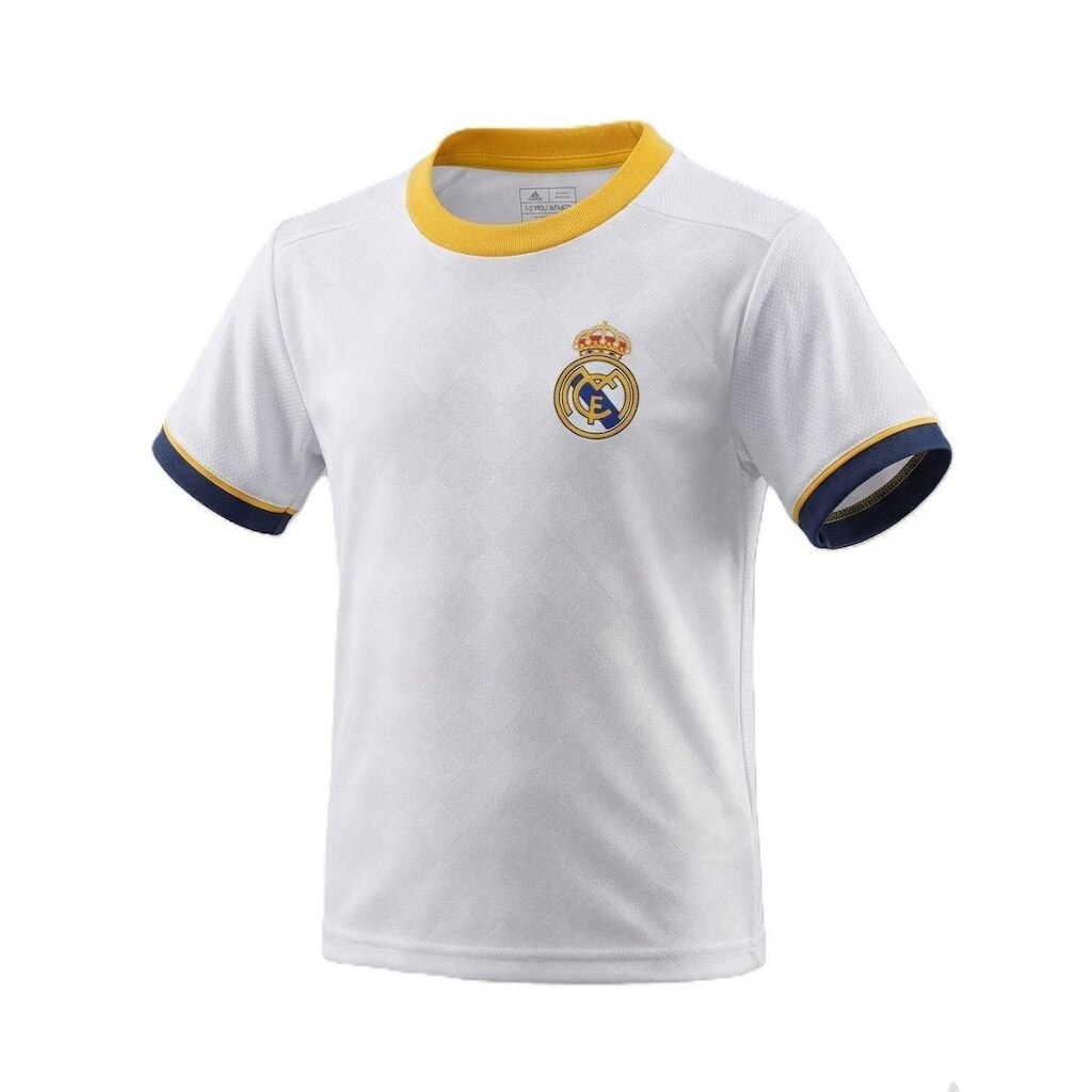Camiseta Real Madrid Infantil Licenciada Oficial - Branco
