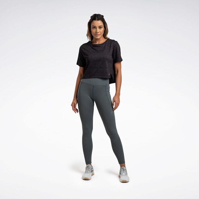 Camiseta Reebok Active Cropped Manga Curta Feminina