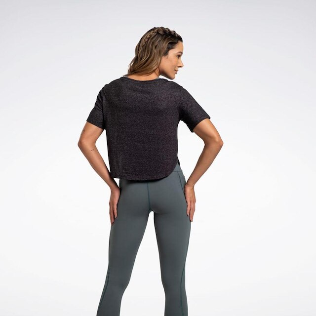 Camiseta Reebok Active Cropped Manga Curta Feminina