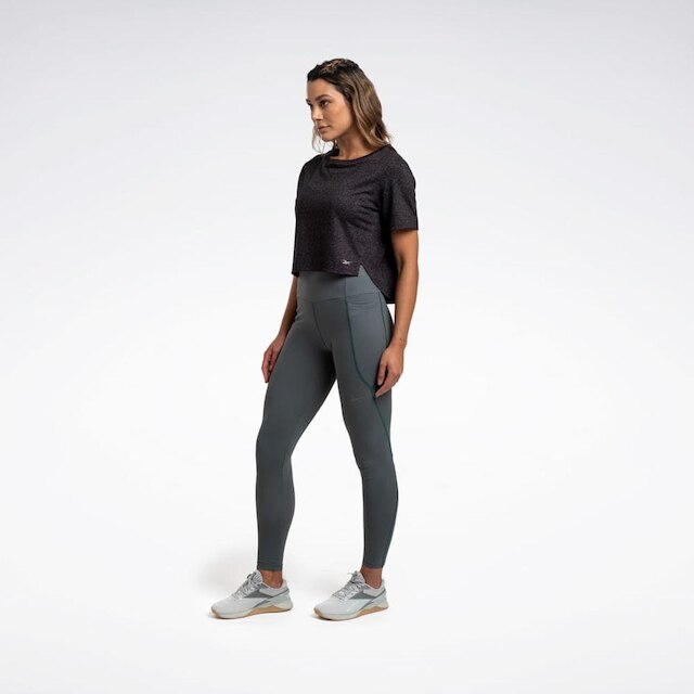 Camiseta Reebok Active Cropped Manga Curta Feminina