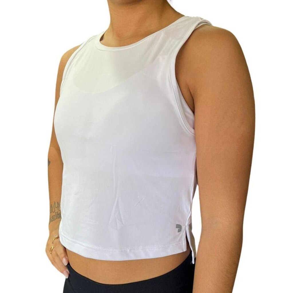 Camiseta Regata Alto Giro Eterna Cropped Feminina 101622