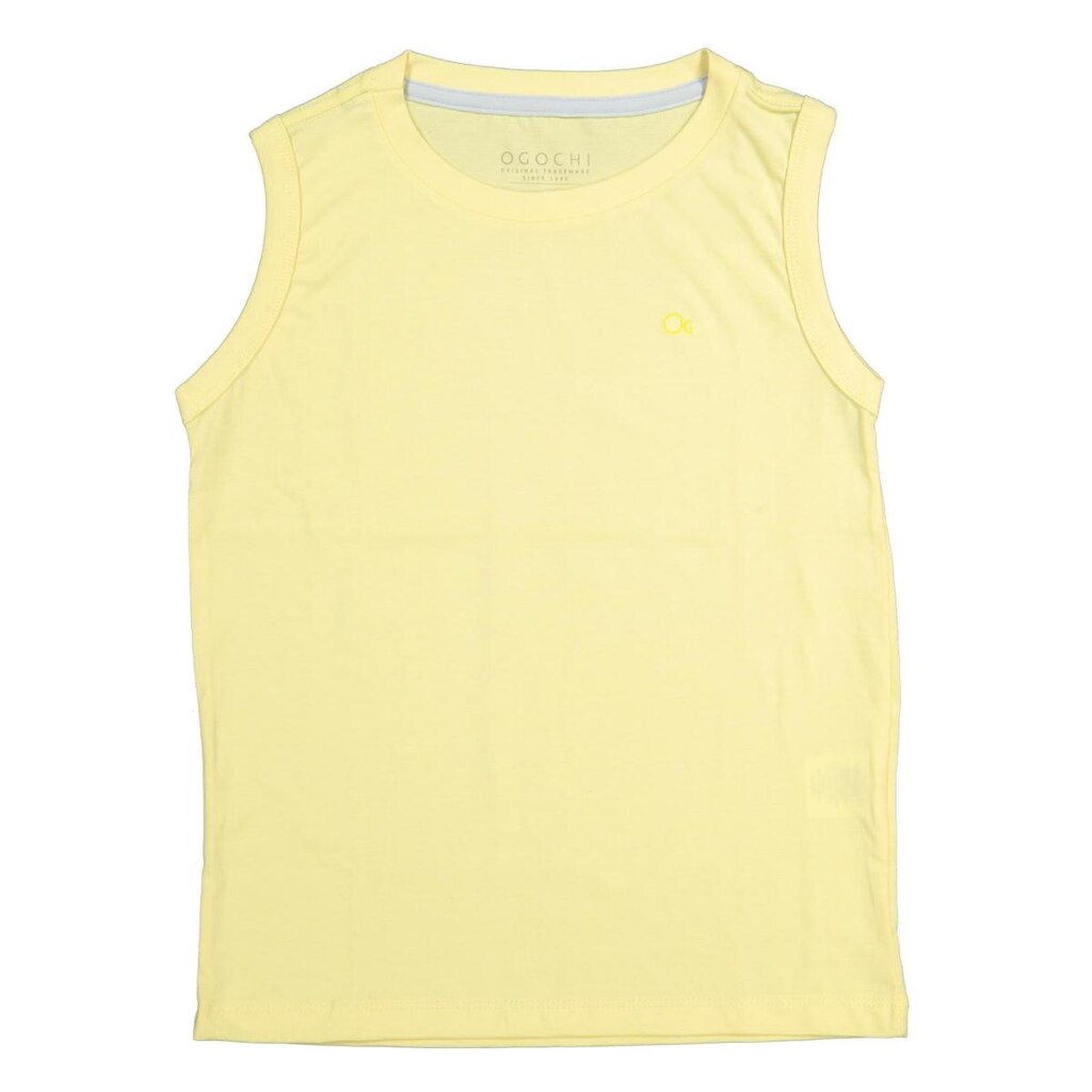 Camiseta Regata Básica Infantil Menino Amarela Ogochi