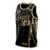 Camiseta Regata Basquete Treino Academia Bulls - Dourado+Preto