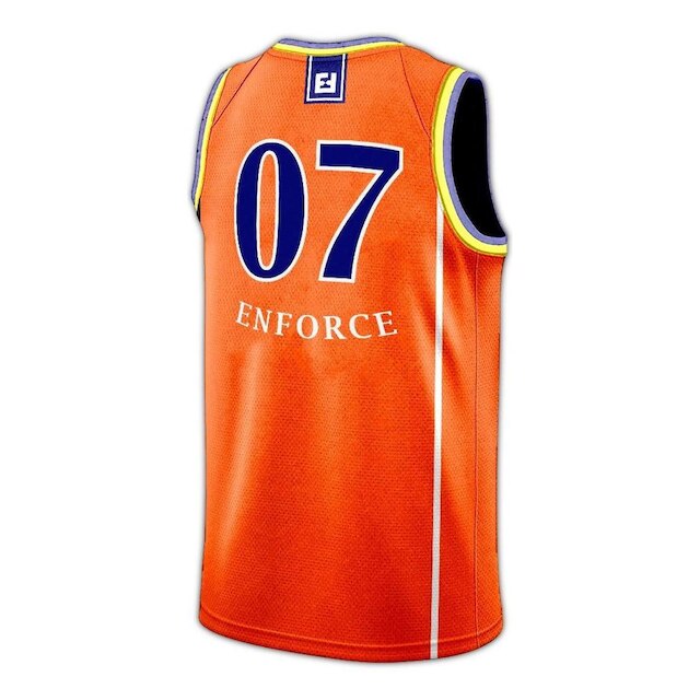 Camiseta Regata Basquete Treino Academia Laranja Enforce