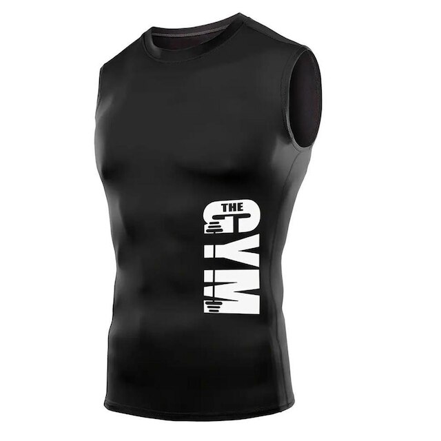 Camiseta Regata Compressão Academia Treino Justa The Gym Arte Abstract
