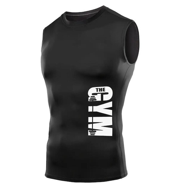 Camiseta Regata Compressão Academia Treino Justa The Gym Arte Abstract