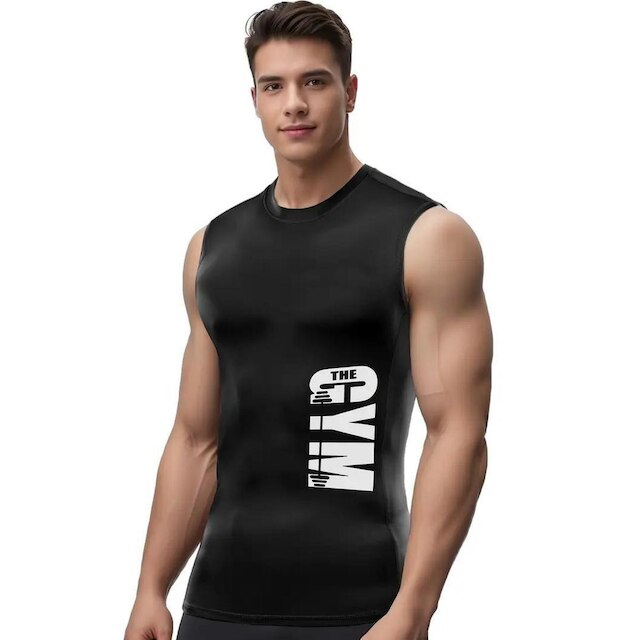 Camiseta Regata Compressão Academia Treino Justa The Gym Arte Abstract