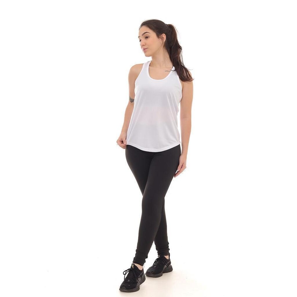 Camiseta Regata Feminina Dry Proteção contra os raios solares UVA e UVB Poliester