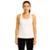 Camiseta Regata Feminina Nadador Lisa Dry Academia Treino Corrida Fitness Blusa Básica Leve - Branco