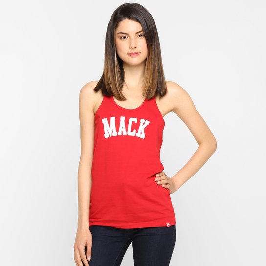 Camiseta Regata Gonew Mackenzie Feminina - Vermelho+Branco
