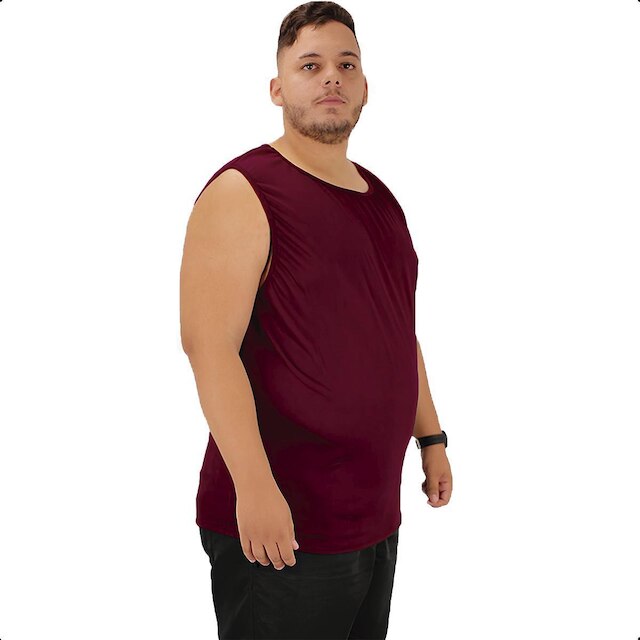 Camiseta Regata Masculina Academia Plus Size Premium