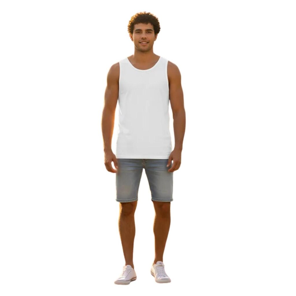 Camiseta Regata Masculina Adulta 100% Poliéster