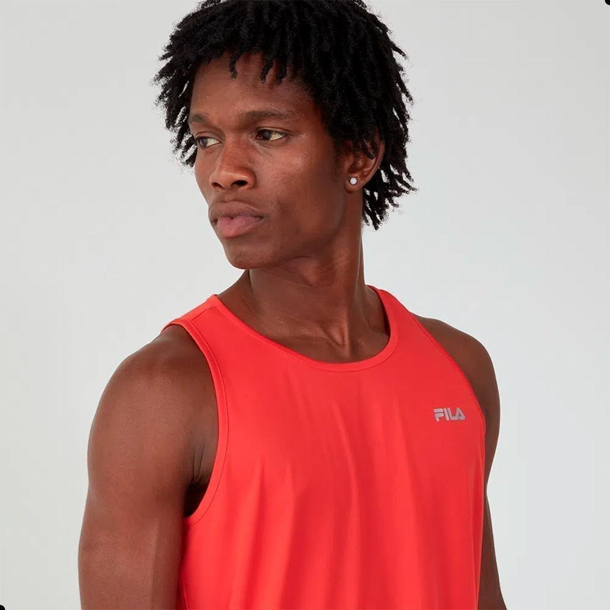 Camiseta Regata Masculina Fila Esportiva Basic Sports Leve Zattini