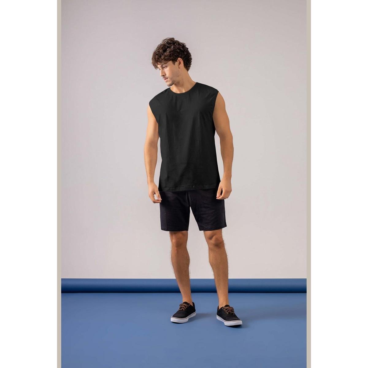Camiseta Regata Masculina Just Basic Menor preço em Camiseta Regata Masculina Just Basic