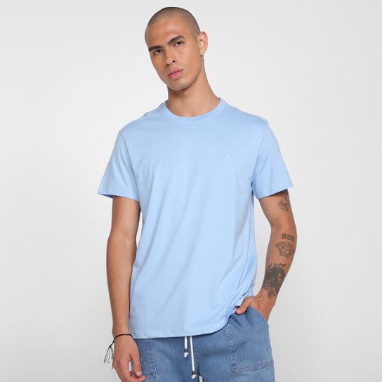 Camiseta Reserva Básica Masculina - Azul Claro
