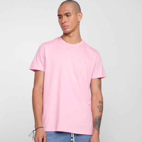 Camiseta Reserva Básica Masculina - Rosa Claro