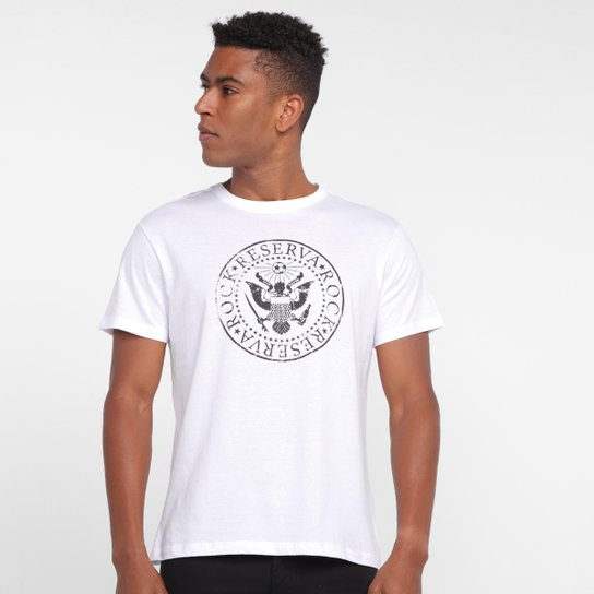 Camiseta Reserva Estampada Masculina - Branco