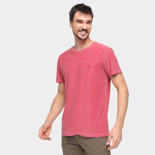 Camiseta Reserva Flamê Estonado Masculina - Bordô