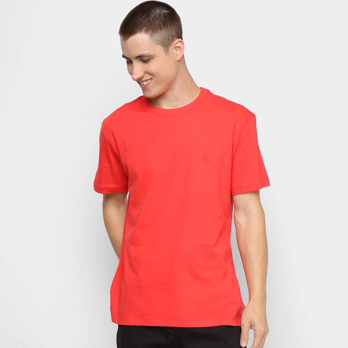 camisa coral masculina