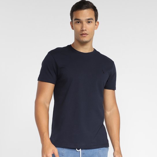 Camiseta Reserva Paris Básica Masculina - Azul+Marinho