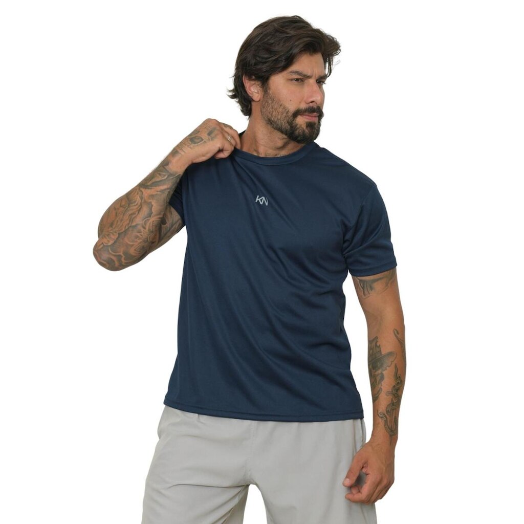 Camiseta Respirável Masculina Manga Curta Para Esportes