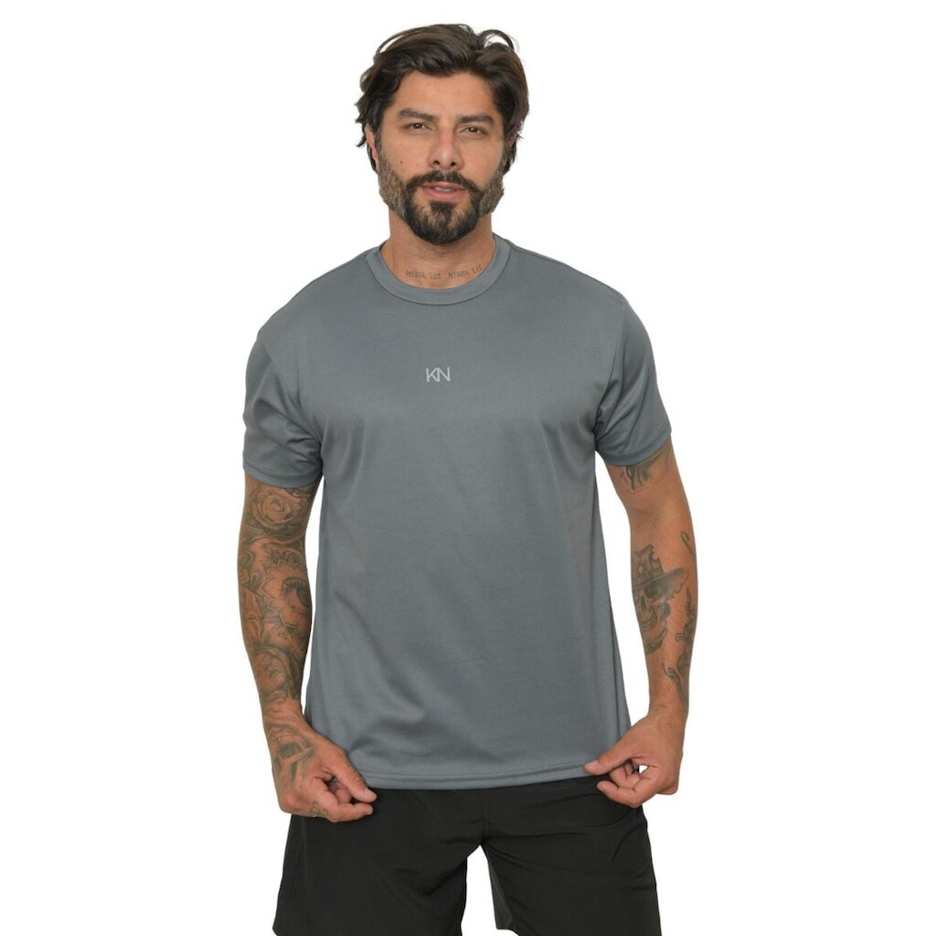 Camiseta Respirável Masculina Manga Curta Para Esportes