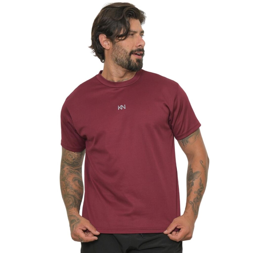 Camiseta Respirável Masculina Manga Curta Para Esportes