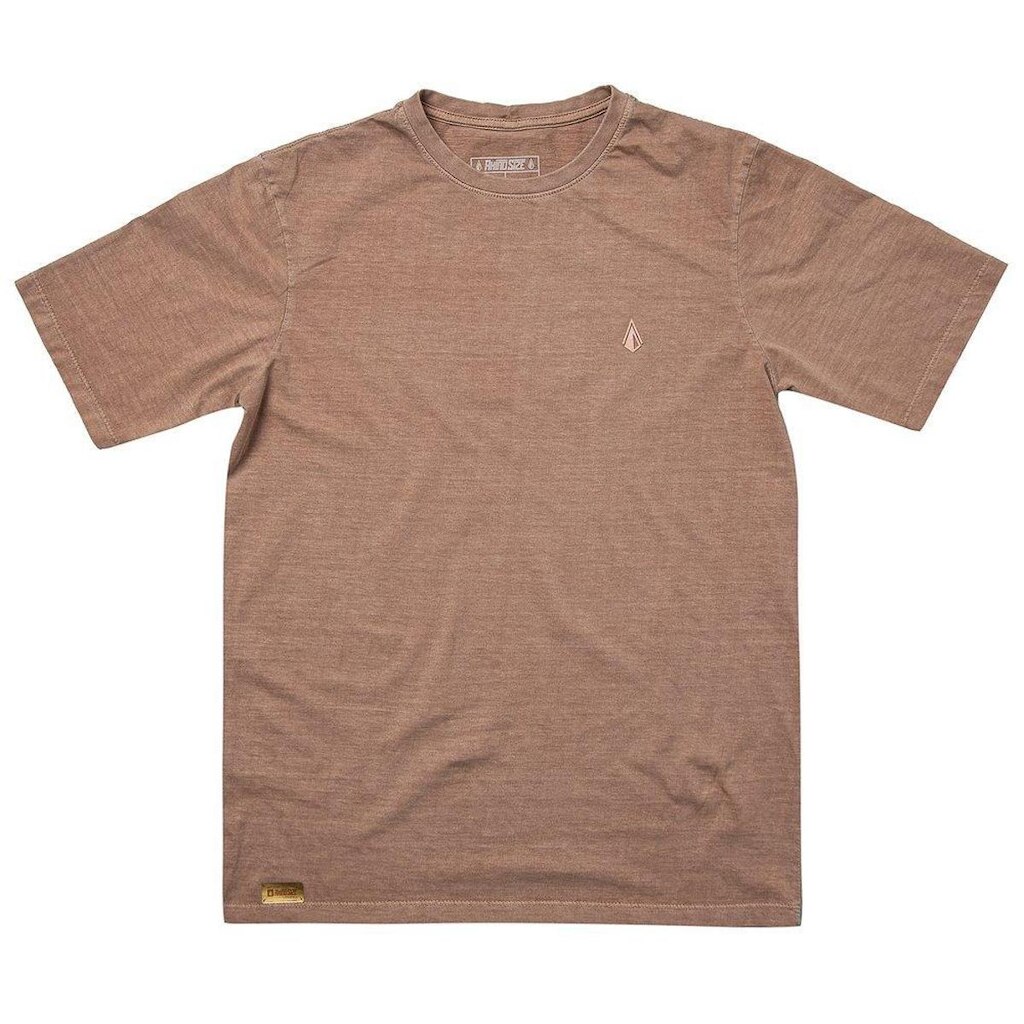 Camiseta Rhino Size Basic Bege Lavada