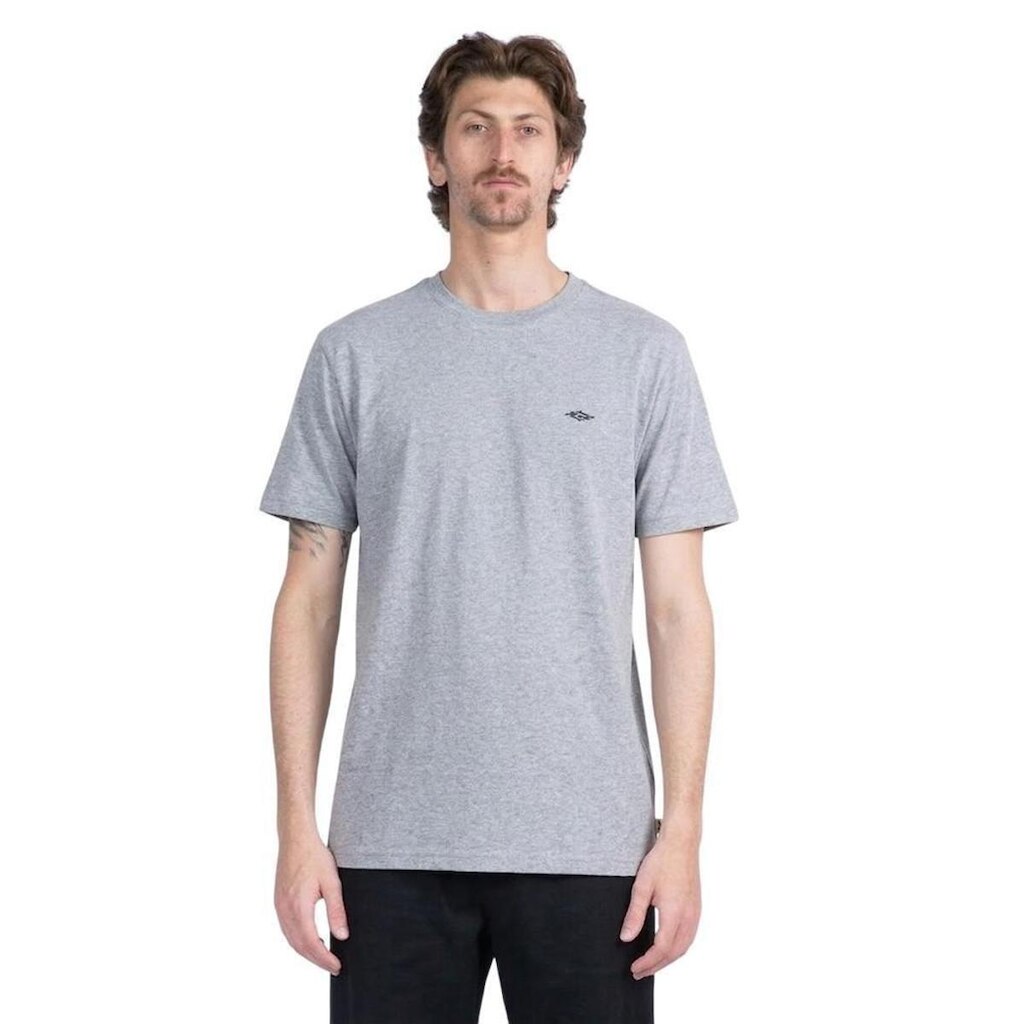 Camiseta Rip Curl Classic Surf Cinza Mescla Masculina