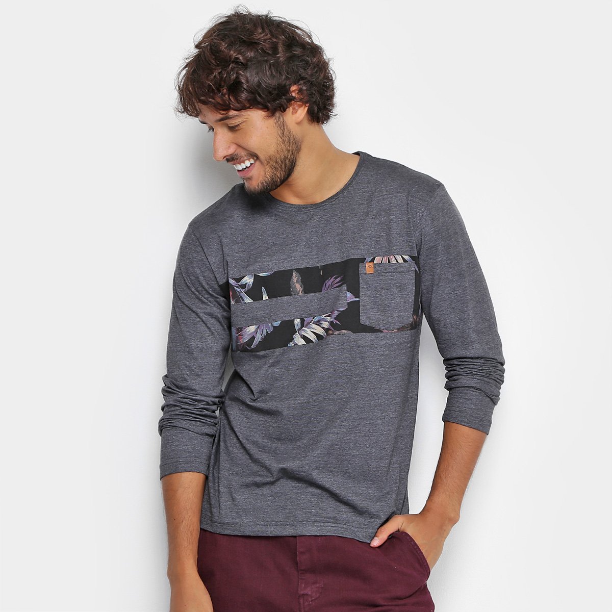 camisa rip curl manga longa