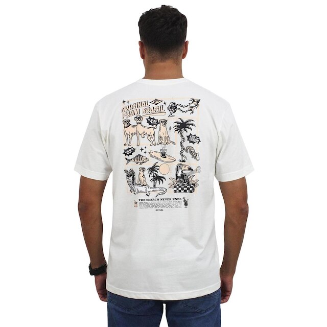 Camiseta Rip Curl Poster Brasil Bone