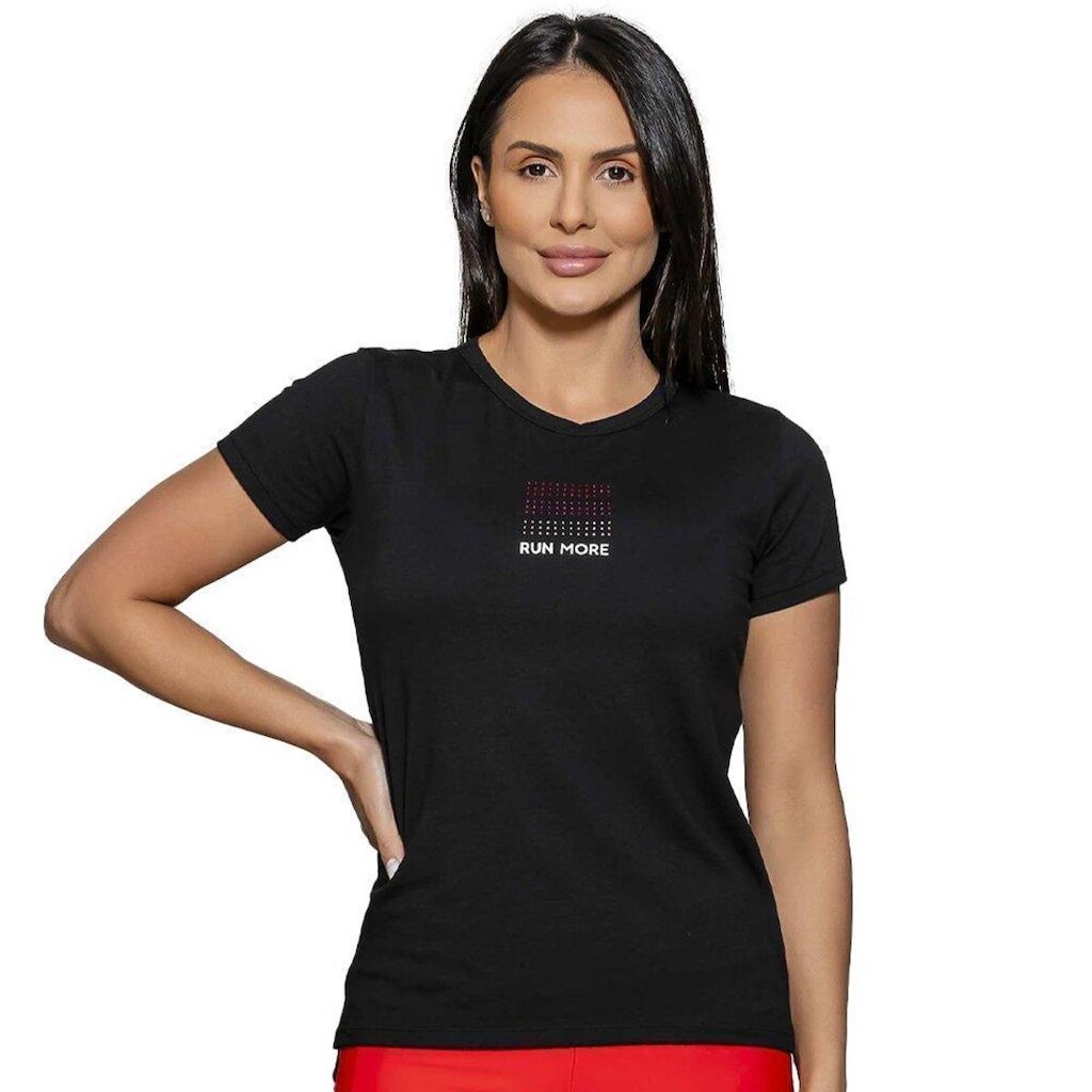 Camiseta Run More T-Shirt Graphic Feminina