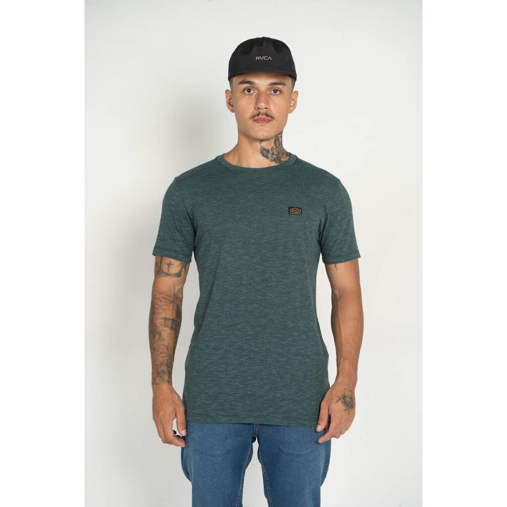 Camiseta RVCA M/C Green Blend Rvca Verde Escuro-VERDE ESCURO-P
