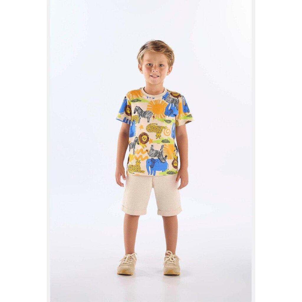 Camiseta Safári Infantil em Algodão Up Baby