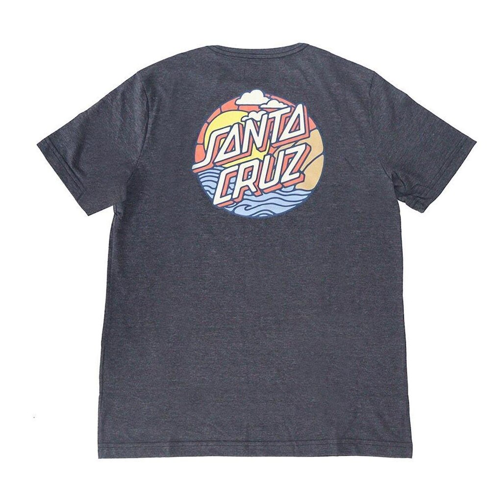 Camiseta Santa Cruz Especial Cliff View Dot - Preto Mescla